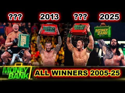 Every Money In The Bank Winner (2005-2025) | Money In The Bank All Winners | WWE WRESTLING