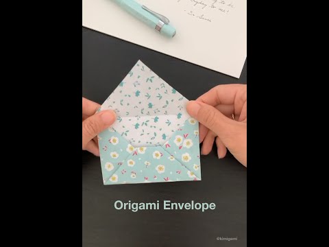 How to fold this easy origami envelope (Traditional) #Shorts