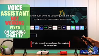 Fixed: Samsung Smart TV Voice Assistant Not Working! [Voice Command]