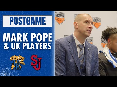 Mark Pope and Kentucky Players Talk Win Over Saint John's