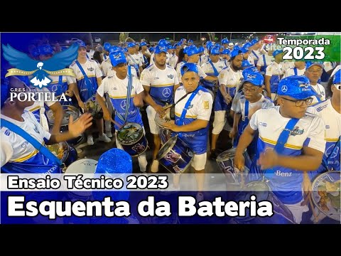 Portela 2023 | Esquenta da Bateria - Ensaio Técnico | Samba ao vivo - #ET23