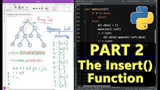 Part 2 - Define the Recursive Insert() Function Coded in Python