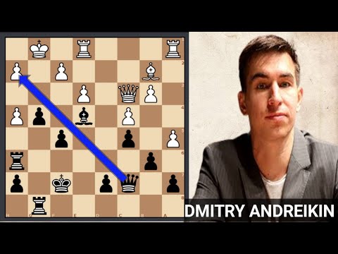 ANDREIKIN SACRIFICES HIS QUEEN TO BEAT FELLOW RUSSIAN  SVIDLER IN THEIR RAPID GAME ENCOUNTER