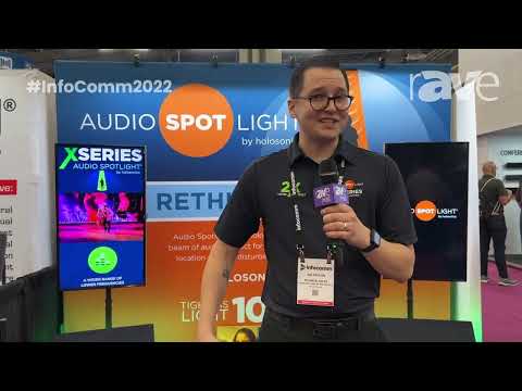 Holosonics Shows Off X-Series Audio Spotlight at InfoComm 2022 (rAVe TV)
