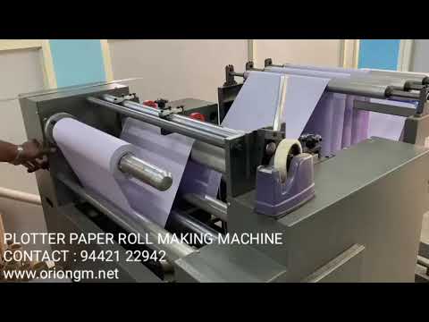 Plotter Paper Rolls Rewinding Machine