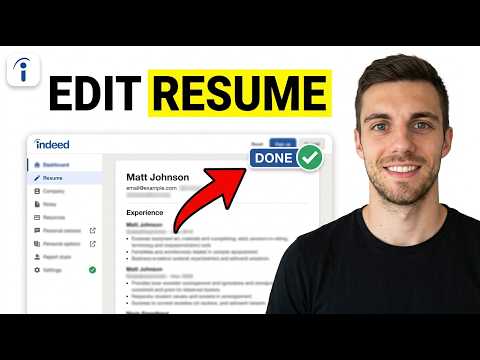Indeed Resume Edit