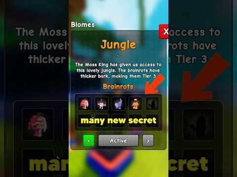 New Jungle Biome 😮 #roblox #plantsvsbrainrots