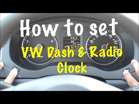 Volkswagen Clock Setting (on dash and radio) EASY HOW TO