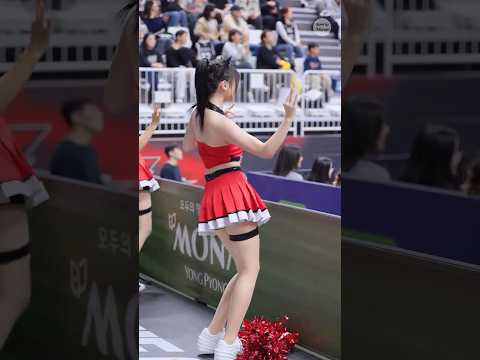 3점슛 터지자 바로 분위기 장악… 김유림 치어리더의 열정 가득한 3점슛송