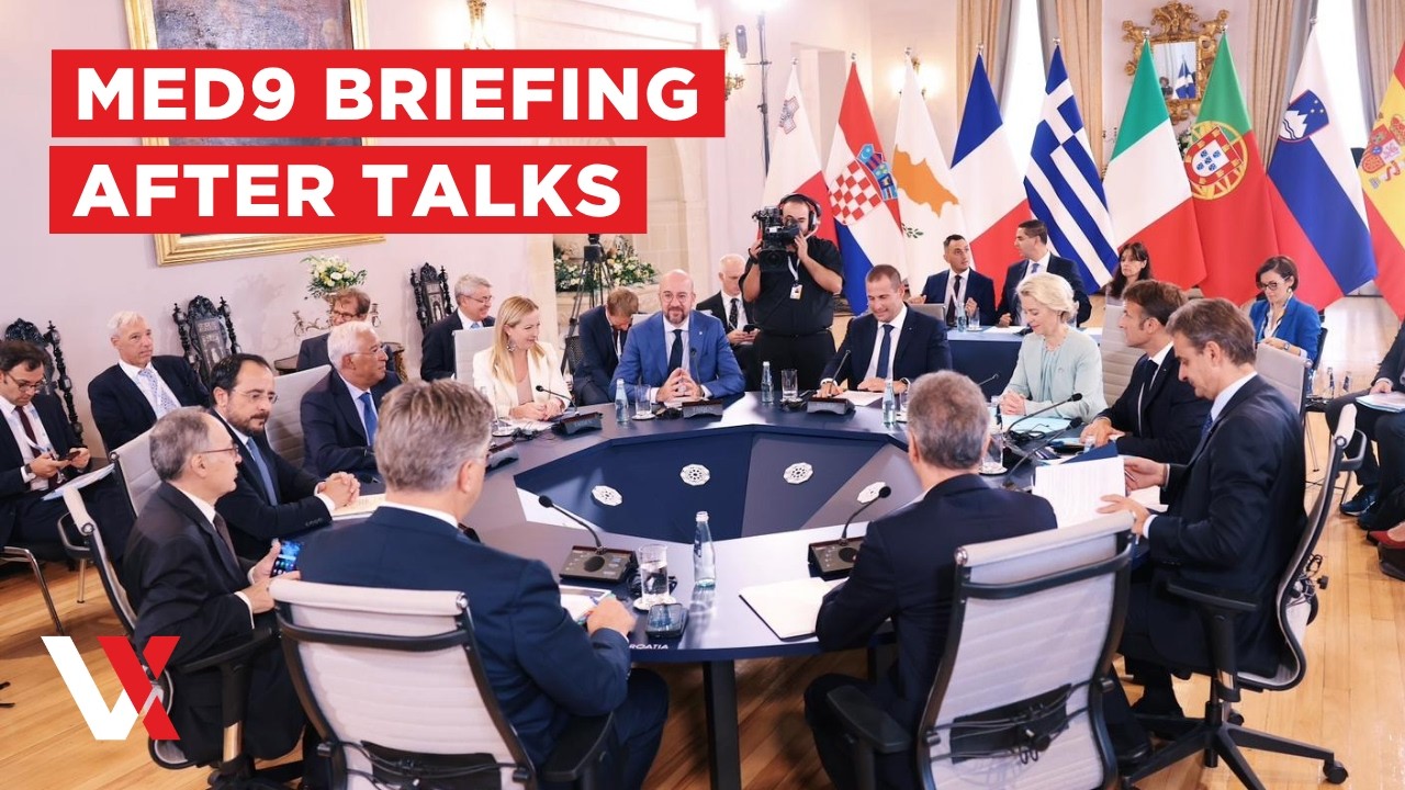 LIVE | EU MED9 Ministers Address Media After High-Stakes Meeting | VERTEX