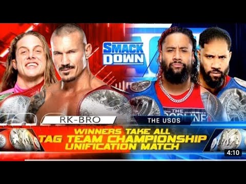 RK Bro vs The USOS wwe smackdown highlights 20th May 2022, wwe smackdown full highlights 5/20/22
