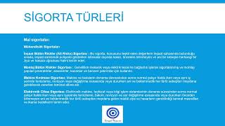 Temel Sigortacılık   Ders 3    Reasürans Nedir ? Sigorta türleri nelerdir ?