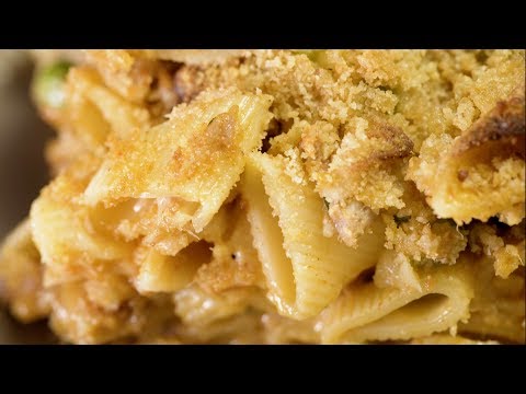Pasta Cremosa Gratinada con Atún, fácil y rápida | Recetas Rápidas