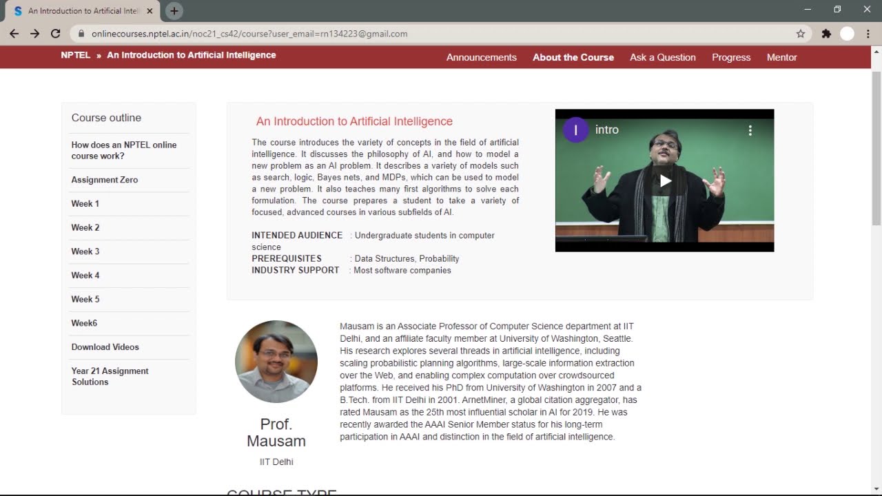 An Introduction to Artificial Intelligence Week 5 Quiz | Assignment 5 Solution | NPTEL 2021