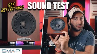 Video thumbnail for AUDIO TEST AURATONE 5C Super Sound Cube MONITOR Speakers | SMAP Audio by Mad Steex Production