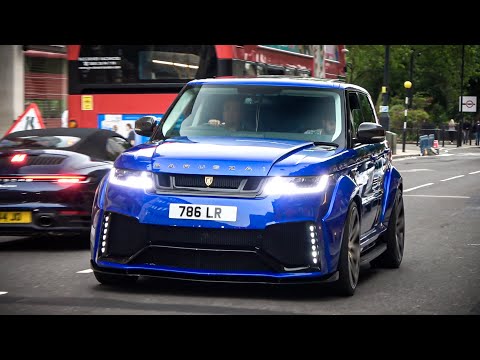 Barugzai Range Rover Sport SVR - Loud revs and Acceleration sounds in London!!!