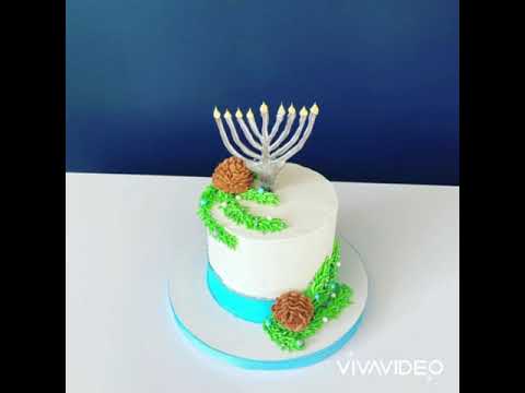 Chanukah cake/Торт на Хануку