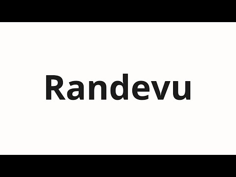 How to pronounce Randevu | Рандеву (Randev in Russian)