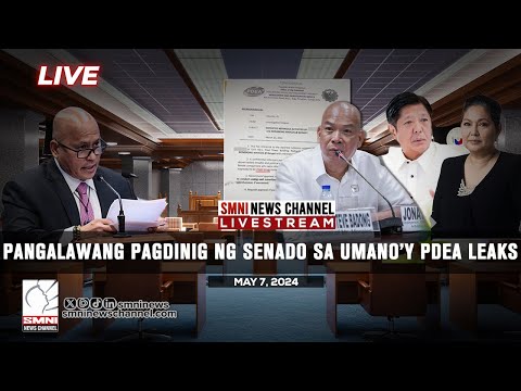 LIVE: Pangalawang pagdinig ng Senado sa umano’y PDEA leaks May 7, 2024