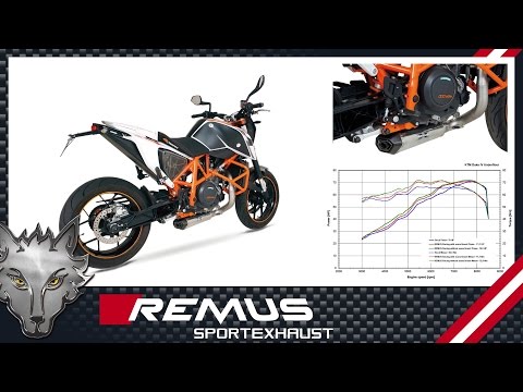 KTM Duke 690 Mod. 2014 with REMUS complete system