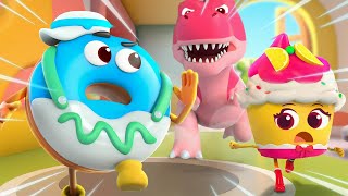 Download lagu Lari Cepat, Dino Besar Datang! | Seri Petualangan Makanan | Animasi Anak | BabyBus Bahasa Indonesia mp3