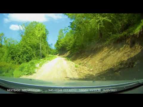 Noul drum spre Vadu Dobrii, în șantier, urcarea spre Vârful Muncelu