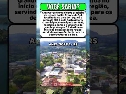 Você conhece a cidade de Anta Gorda no RS?