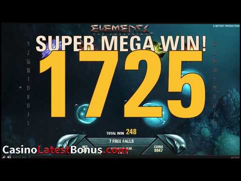 ELEMENTS from NetEnt (FREESPINS, BONUSES, BIGWIN, MEGAWIN, SUPERBIGWIN)