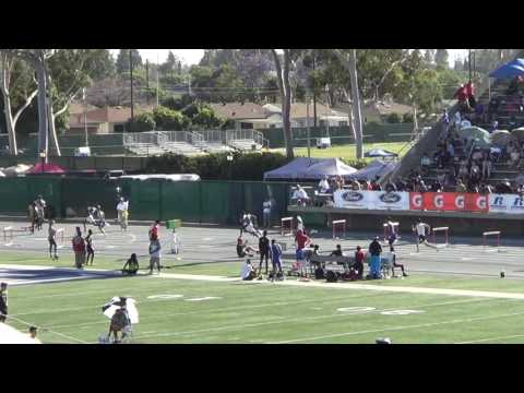 J Rubio - D1 VarB 300m Hurdles at CIF-SS Finals 5-20-17