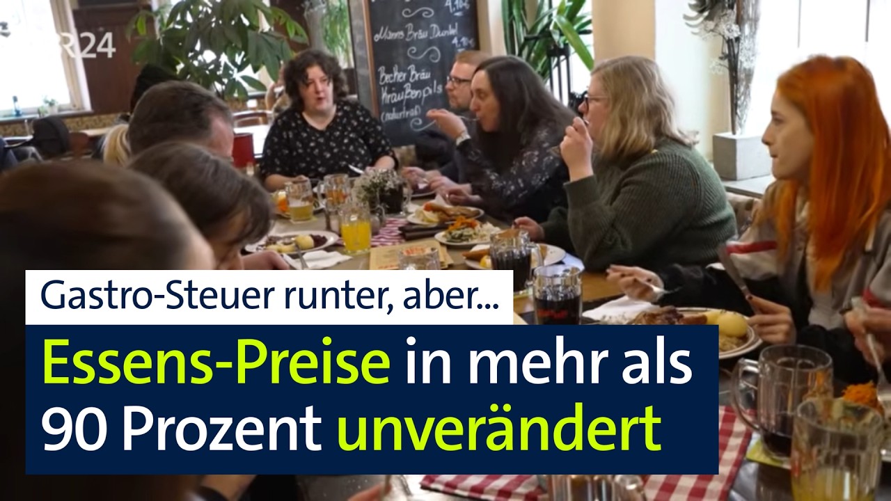 Gäste merken selten was von niedrigerer Mehrwertsteuer in der Gastronomie | Abendschau | BR24