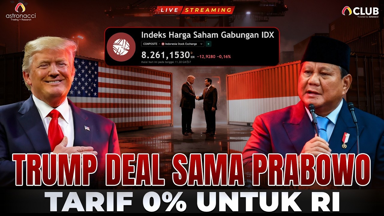 TARIF 0% RI, Ini Dampaknya untuk Saham dan Sektor yang Diuntungkan
