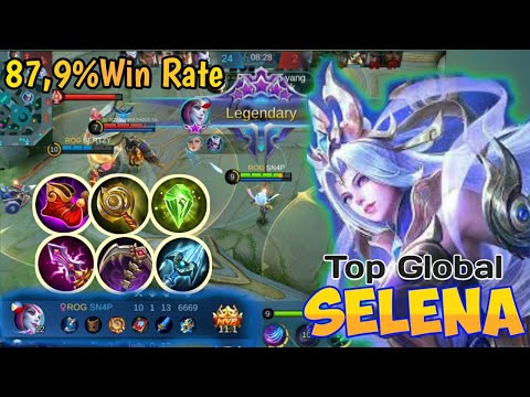 Selena 87,9% Wine Rate, Top Global By SN4P Selena Suport - Mobile Legends