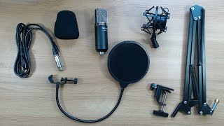 Video thumbnail for Neewer NW-700 Condenser Microphone & NW-35 suspension arm kit review by techydiy reviews