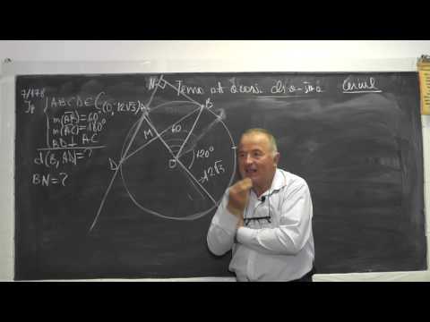 Lectia 1010 - Unghi cu varful pe cerc Unghi cu varful la centru Cercul trigonometric - Clasa 7