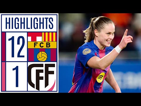 FC BARCELONA 12 - 1 MADRID CFF | RESUMEN LIGA F MOEVE