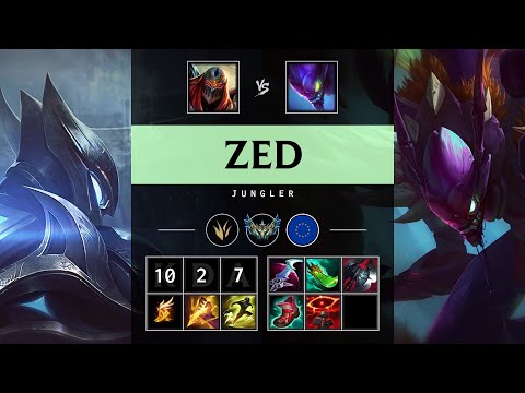 Zed Jungle vs Kha'Zix - EUW Challenger Patch 25.05