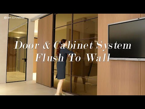 Flush to wall door & cabinet system | minimalist door | Home decor | Bk Ciandre
