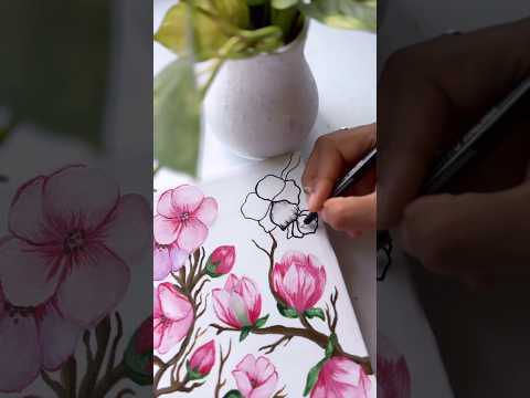 #lineart #linedrawings #floralart by Artist Prasun Balasubramaniam using SKYHawk Circle Canvas