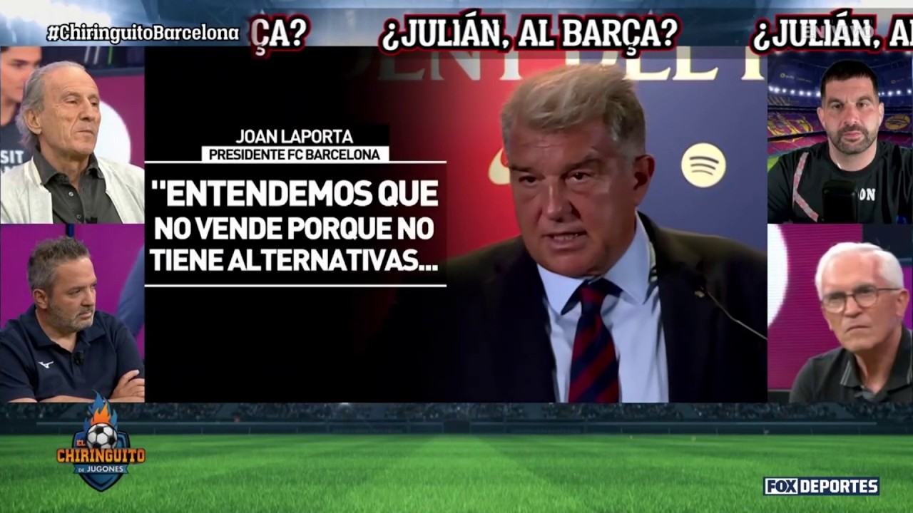 Caso JULIÁN ÁLVAREZ: Joan LAPORTA no se guarda nada sobre el interés del BARCELONA | El Chiringuito