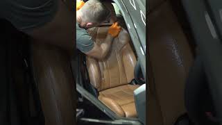Professional results! BMW M2 leather care with Geist. #leathercare