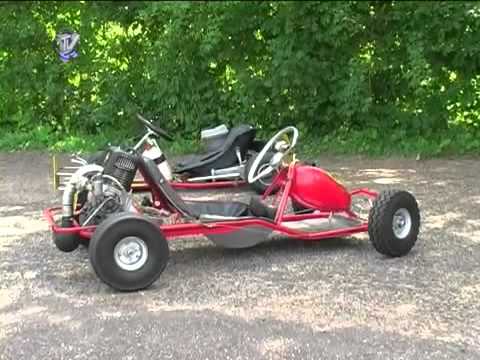 Kart BR Racing @ local tv station - explaining a Tecno kart - part 1/2