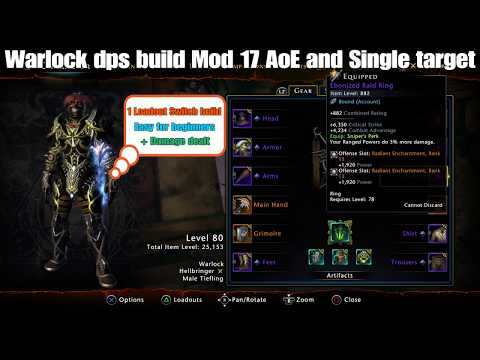 Neverwinter Warlock dps build Mod 17 Hellbringer, 1 Loadout