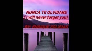 Enrique Iglesias - Nunca te Olvidare ( English lyrics)