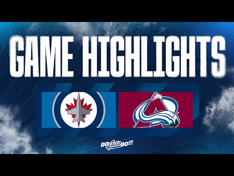 Colorado Avalanche vs. Winnipeg Jets - Game Highlights