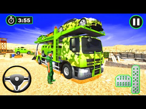 Army Limo Car Transport Truck - Army Vehicle Transporter Truck Simulator Army - Android Gameplay