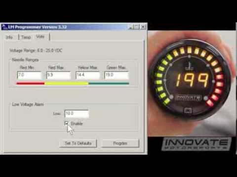 Innovate Motorsports: MTX Series "Dual Function" Water Temp / Battery Voltage Gauge Setup