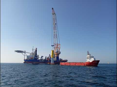 We watched the construction of the Baltica 2 offshore wind farm ...