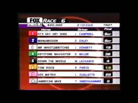 2003 Meadowlands TOM RIDGE Ron Pierce Peter Haughton Memorial Elimination