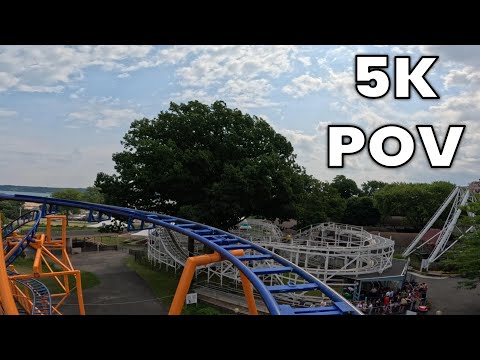 On-ride point of view of Whirlwind