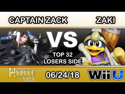 Hyrule Saga - Captain Zack (Bayonetta) Vs. Zaki (King Dedede) Top 32 Losers - Smash 4